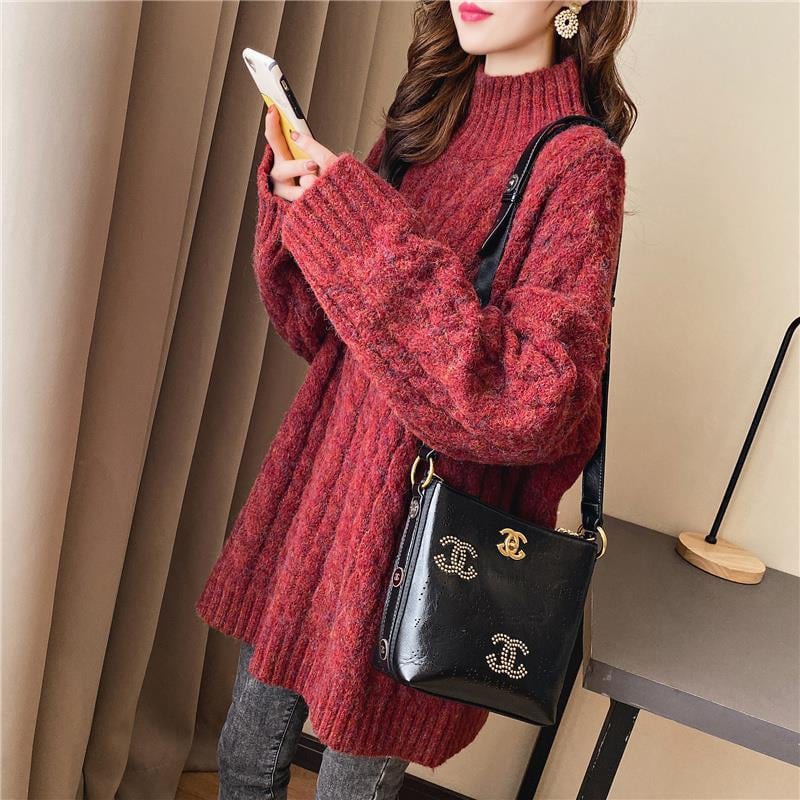 Áo Len Xoắn Cao Cổ Không Nhung + Thêm Nhung - HOT 2020 | BigBuy360 - bigbuy360.vn