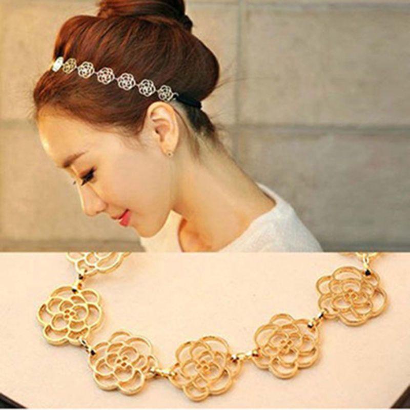 Dây Cột Tóc Co Giãn Bằng Kim Loại Thời Trang Chất Lượng Cao VANES1