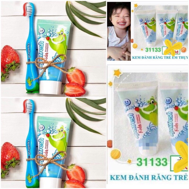 Kem đánh răng trẻ em vị dâu 44954,31133