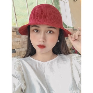 Mũ ajuma nữ bằng sợi thô