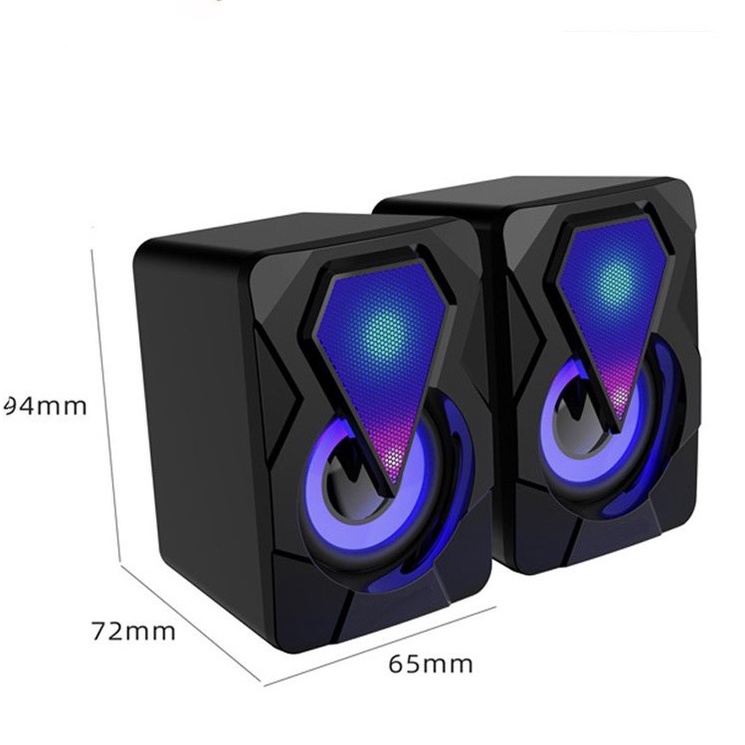 Loa máy tính vi tính mini laptop LED để bàn bass giá rẻ DTCstore99