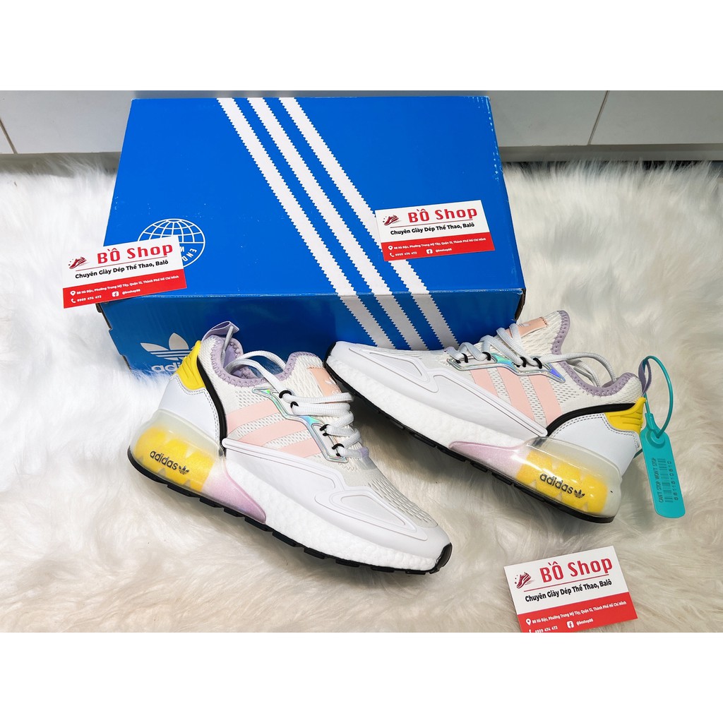 GIÀY THỂ THAO NAM NỮ ADIDAS ZX 2K BOOST 2021 CLOUD WHITE PINK TINT