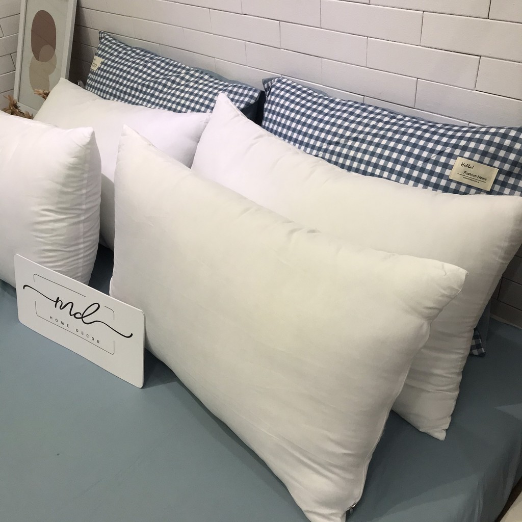 01 Ruột gối nằm MD.Decor - Chăn ga gối N625 bông nhân tạo loại 1kg/ cặp kích thước 50x70cm mỏng nhẹ