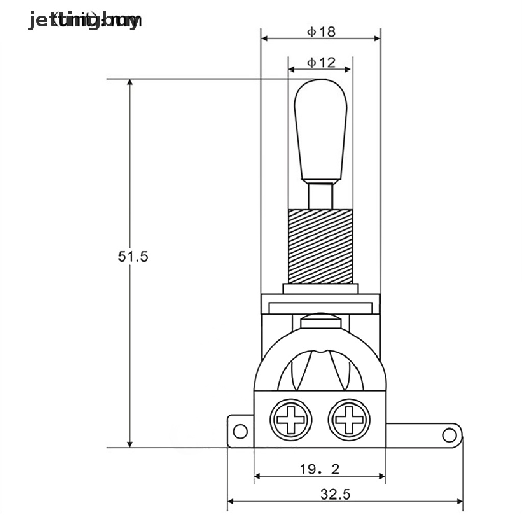 Công tắc JETTING chuyển đổi 3 chiều Epi chính hãng nguyên bản pickup guitar điện