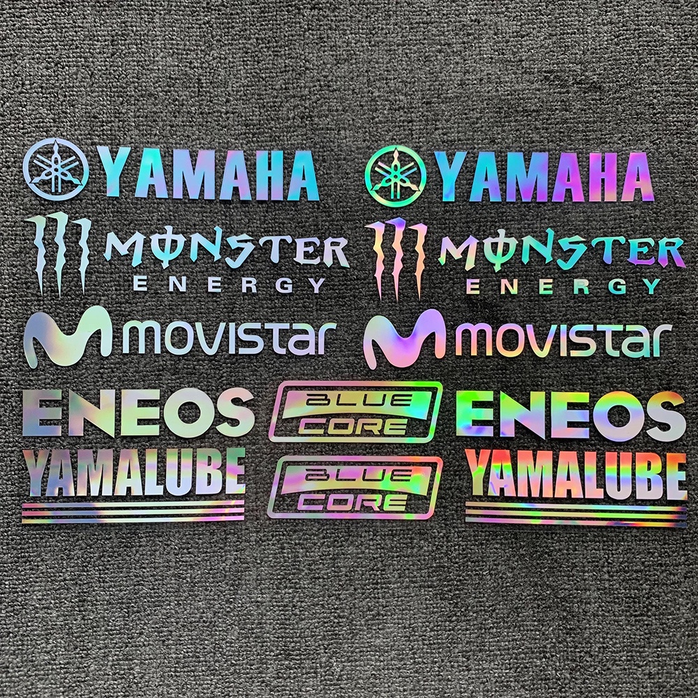 Miếng Dán Phản Quang Màu Xanh Lá/Bạc Phản Quang Cho Xe YAMAHA SS110 Y100 SS2 Y80 Y15 F310 NVX R15