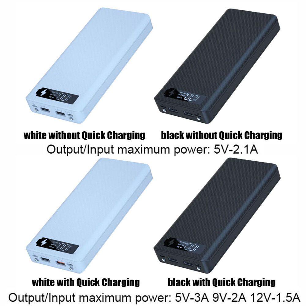 MYRONGVN Pin Sạc Dự Phòng 8 X 18650 Hai Cổng USB Có Đèn LED Giá Đỡ