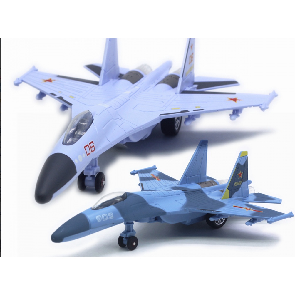Mô hình máy bay chiến đấu bằng hợp kim F-16 Su-35-18 F35-20 22cm