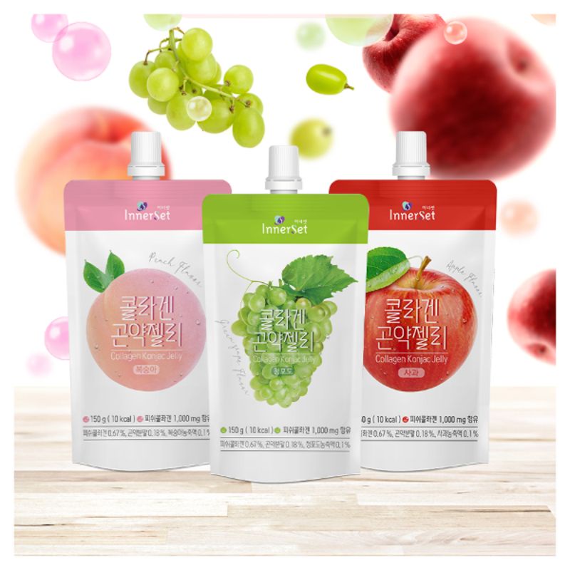 Thạch Uống Chiết Xuất Từ Trái Cây Innerset Konjac Jelly 150ml vị đào