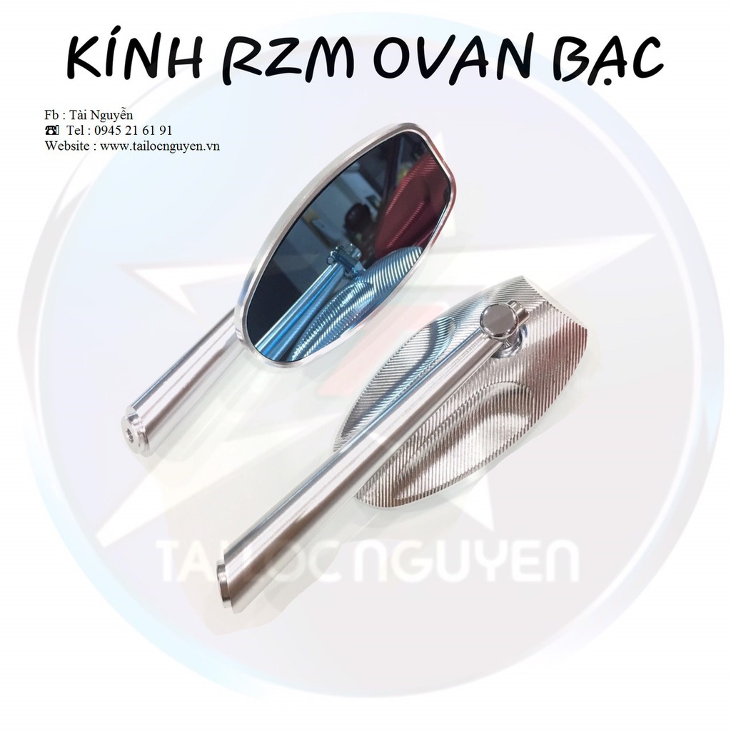 KÍNH RZM CNC MẪU OVAN GẮN XE MÁY