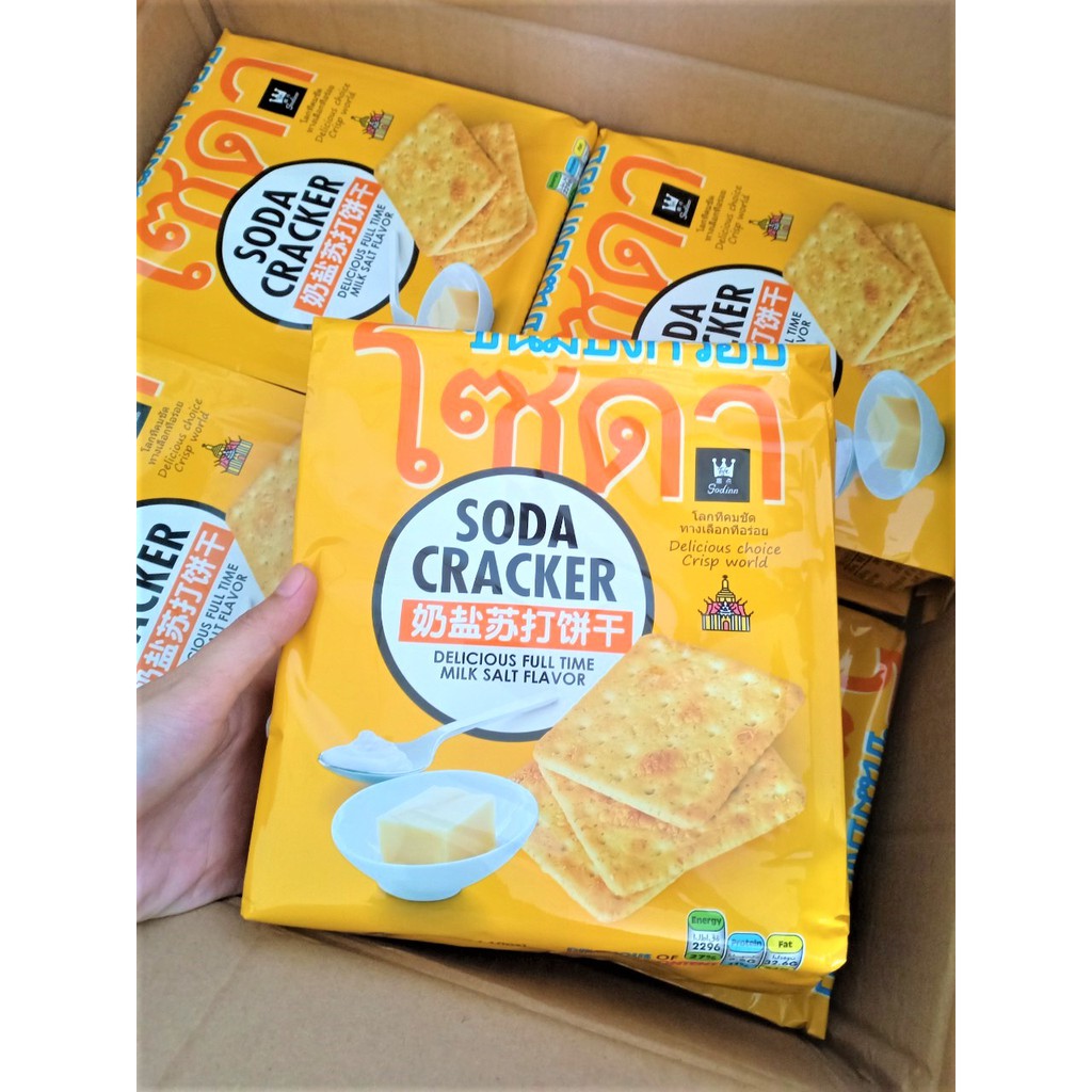 [Mã GROSALEHOT giảm 8% đơn 250K] Bánh quy mặn Thái Lan siêu ngon hiệu Soda Cracker 400gr | BigBuy360 - bigbuy360.vn
