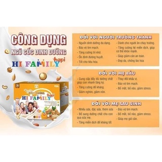 Ngũ Cốc Dinh Dưỡng Hi Family -  Cho mẹ bầu,mẹ sau sinh và người lớn tuổi
