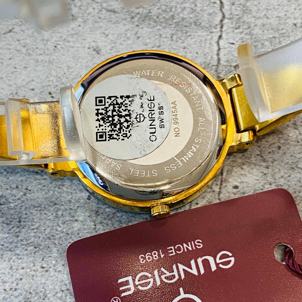 Đồng hồ Sunrise nữ chính hãng Nhật Bản L9945.AB.G.D - kính saphire chống trầy - bảo
