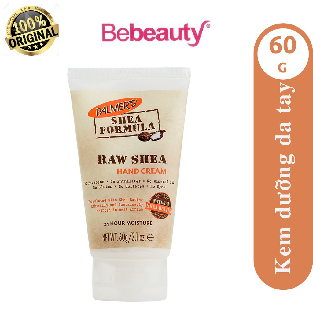 Kem Dưỡng Da Tay Giữ Ẩm Bơ Hạt Mỡ Palmer’s Shea Formula Raw Shea Hand Cream 60g <1502573>