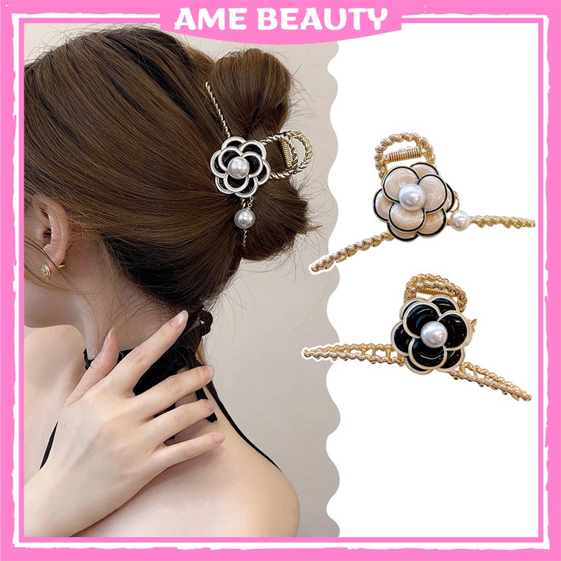 Kẹp tóc Hàn Quốc đính hoa cute , cặp tóc càng cua đính đá tiểu thư Ame Beauty