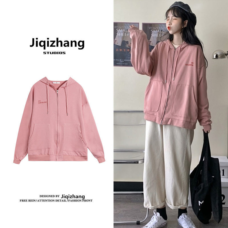 Áo Khoác Hoodie Mỏng Dáng Rộng Kiểu Hàn Quốc Thời Trang Xuân Thu 2021