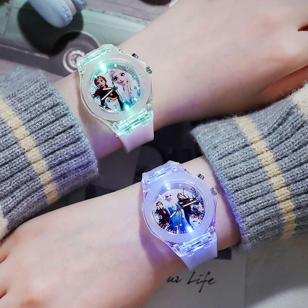 Đồng Hồ LED Điện Tử Dạ Quang Hình Anime QUINTON Kuromi Đáng Yêu Trang Trí Cho Trẻ Em
