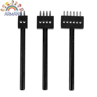 Armani bộ 3 dụng cụ đục lỗ đồ da 5mm pitch 2 4 6 prong
