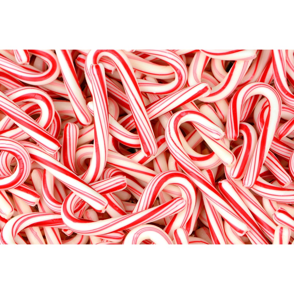 Kẹo baton gậy noel hand made 12cm