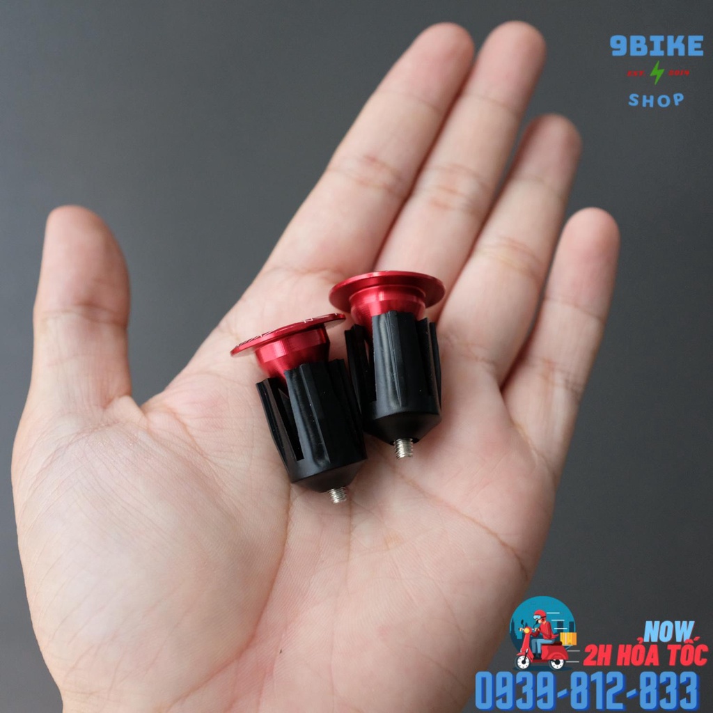 Cặp nút nhôm nhựa bịch ghi đông xe đạp Toopre