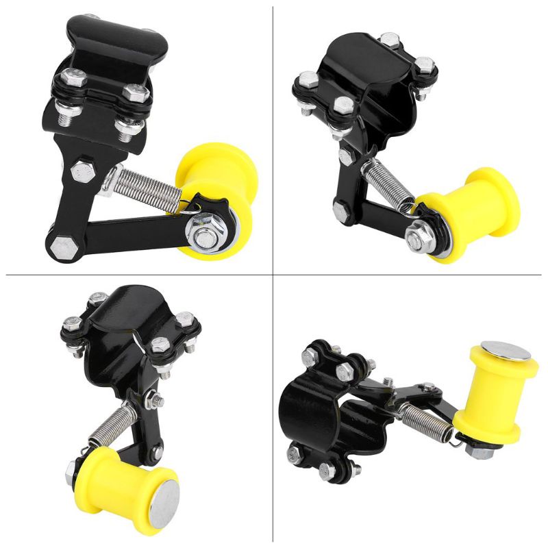Dụng cụ con lăn kéo căng dây xích bằng nhôm điều chỉnh được cho xe máy Dirt Pit Bike ATV