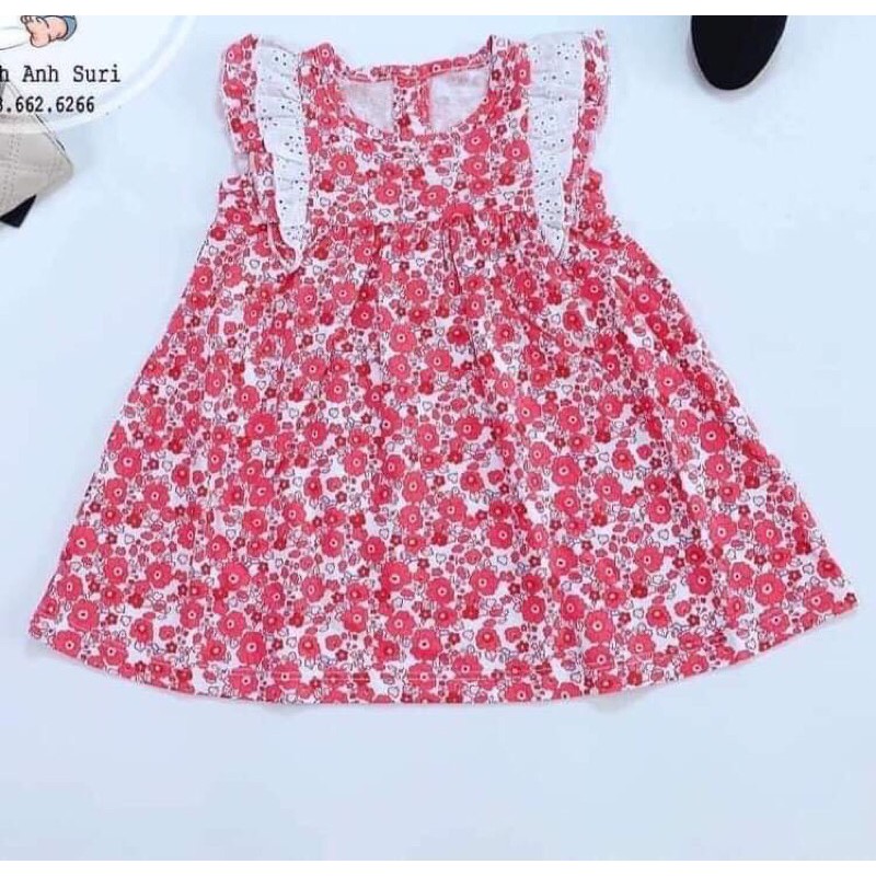 váy hoa đỏ matalan