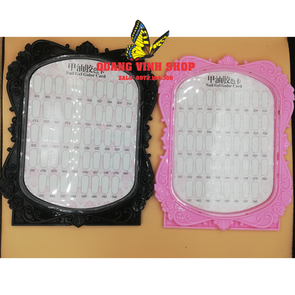 Bảng màu làm mẫu nail tặng móng mẫu