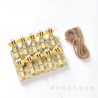 SET KẸP GỖ TRANG TRÍ ( tặng dây dù tùy mẫu)