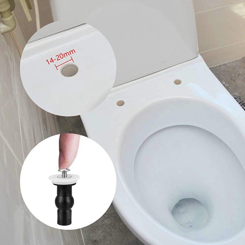 Bộ Ốc Vít Cao Su Cố Định Bệ Ngồi Bồn Cầu Kèm Đai Ốc Nhựa WC