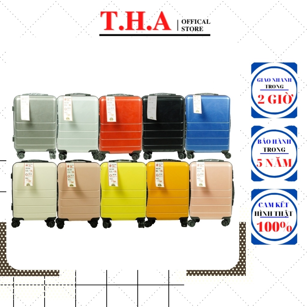 ✨VALI Du Lịch✨Bảo Hành 5 năm - Mã 203 - Chịu Lực Tốt, Chống Va Đập, Chống Trầy Xước - VALI Chính Hãng✨THA Store