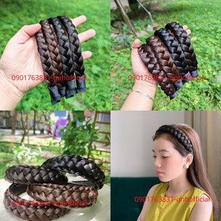 Bờm tóc giả, Bờm tóc tết tay thủ công bản 1cm, 2cm, 3cm