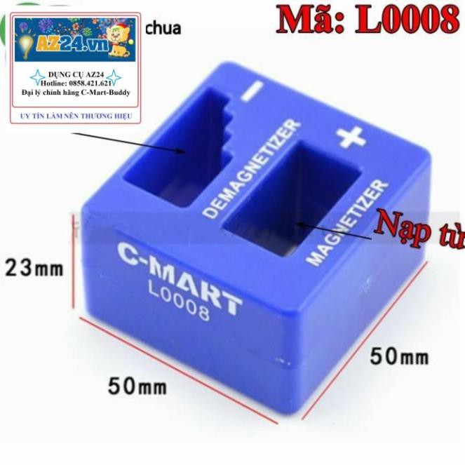 Khử nạp từ tua vít C-MART L0008 màu xanh (dungcucamtay1808)