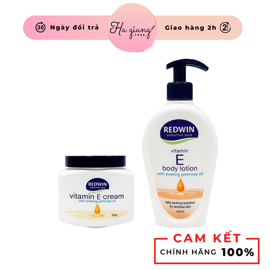 Kem Dưỡng Ẩm Redwin Vitamin E Cream Úc Chính Hãng - Giúp Dưỡng Da Mặt Hết Khô, Nứt Nẻ