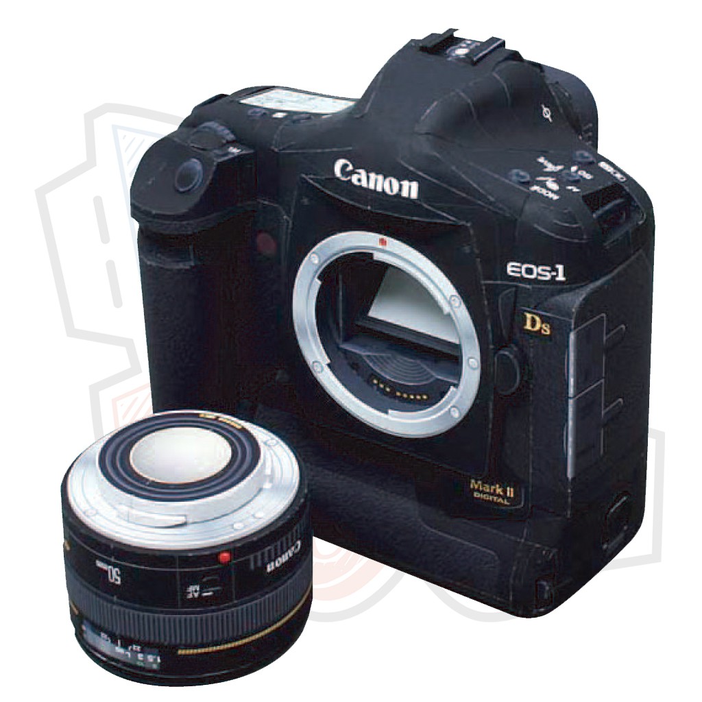 Mô hình giấy Máy ảnh Canon EOS-1Ds Mark II (tỉ lệ 1:1)