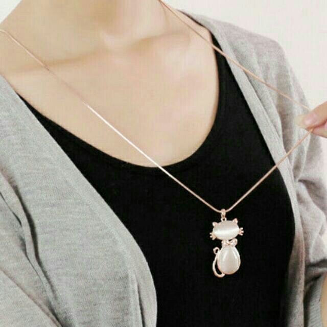 Dây chuyền mèo may mắn