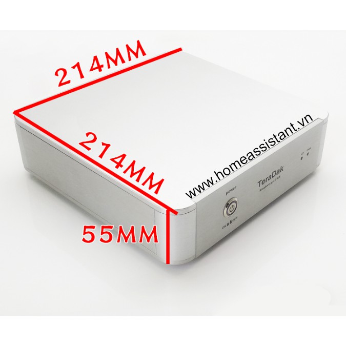 Vỏ Case Nhôm Cho Raspberry Pi 4 Làm NAS DAC HIFI Volumio TD01
