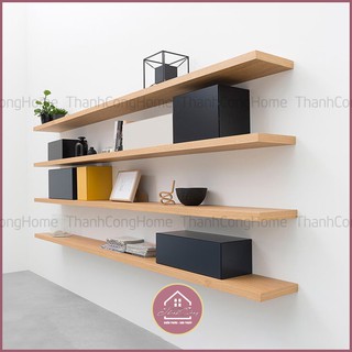 (Siêu Chất) Đợt gỗ gắn tường, Không lộ ke vít treo, Hỗ trợ lắp đặt bán kính 15km Hà Nội