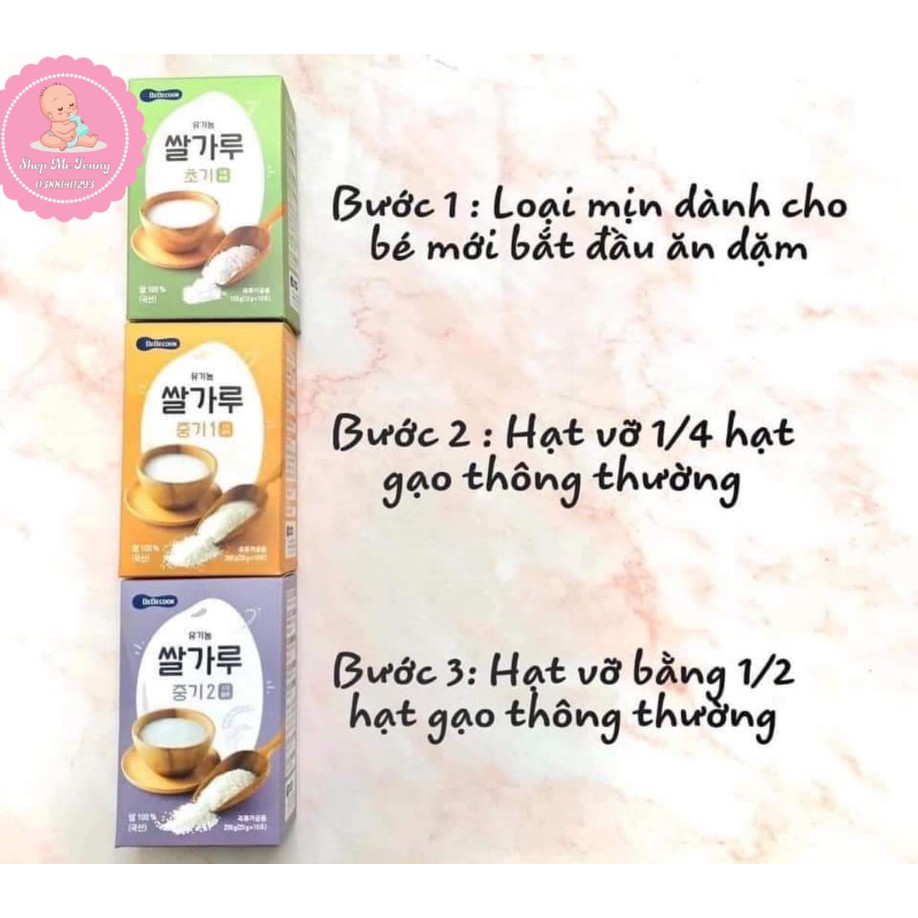 GẠO HẠT VỠ ORGANIC BEBECOOK HÀN QUỐC ( DATE 2/2022)