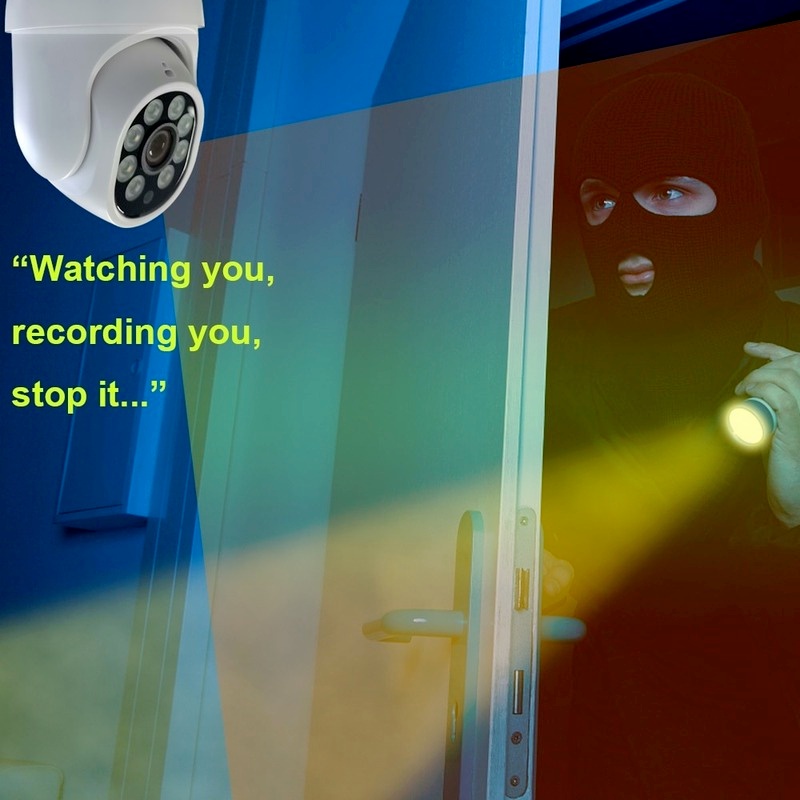 Máy Quay yooseee hd 1080p Xoay 360 Độ ° Camera ip wifi Không Dây Thông Minh Xoay Được Hình Bóng Đèn