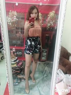 🍒🍒Sét áo crop bèo + quần short hoa
