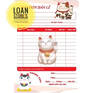 1 cuốn hoá đơn in hình kute