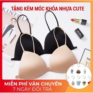 Áo Ngực Su❣️❣️ Dây Mảnh Cài Sau Cực hót - ẢNh thật tặng kèm móc treo cute