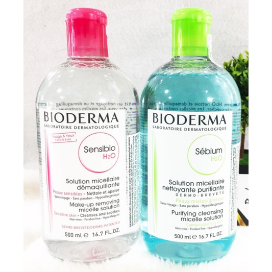 [NỘI ĐỊA PHÁP]Nước Tẩy Trang Bioderma Sensibio H2O Nắp Nhấn Bản Mới Nhất(500ml)