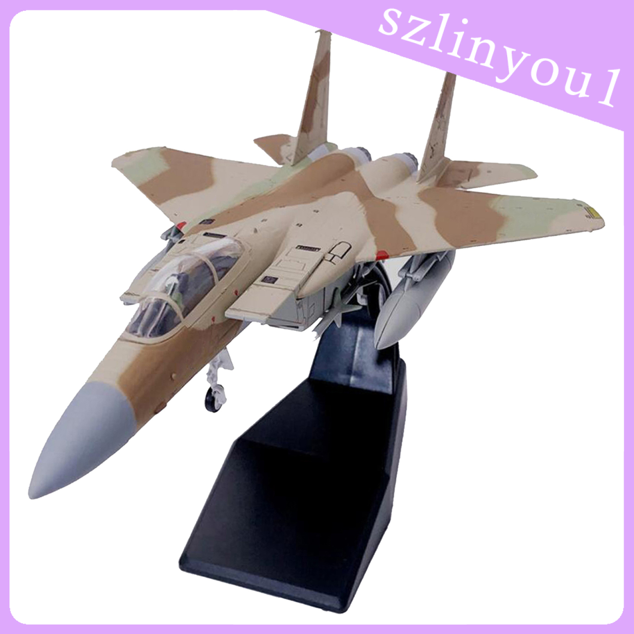 AIRCRAFT MODEL Mô Hình Máy Bay Chiến Đấu Israel F15 Tỉ Lệ 1 / 100