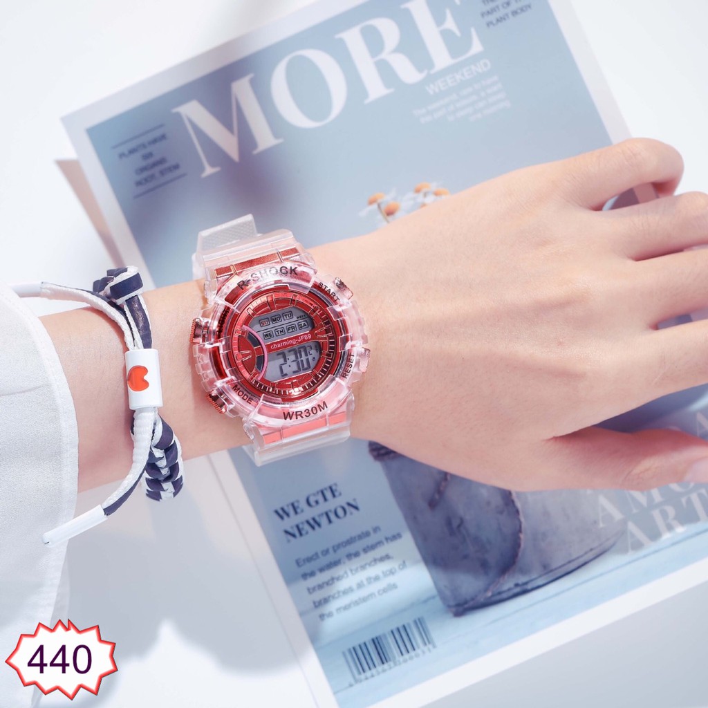 ĐỒNG HỒ NAM HAZO RSHOCK 440 DÂY TRONG SUỐT HOT TREND | BigBuy360 - bigbuy360.vn