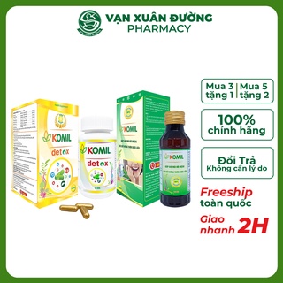 Bộ đôi cải thiện hơi thở có mùi hiệu quả Komil - Komil Detox