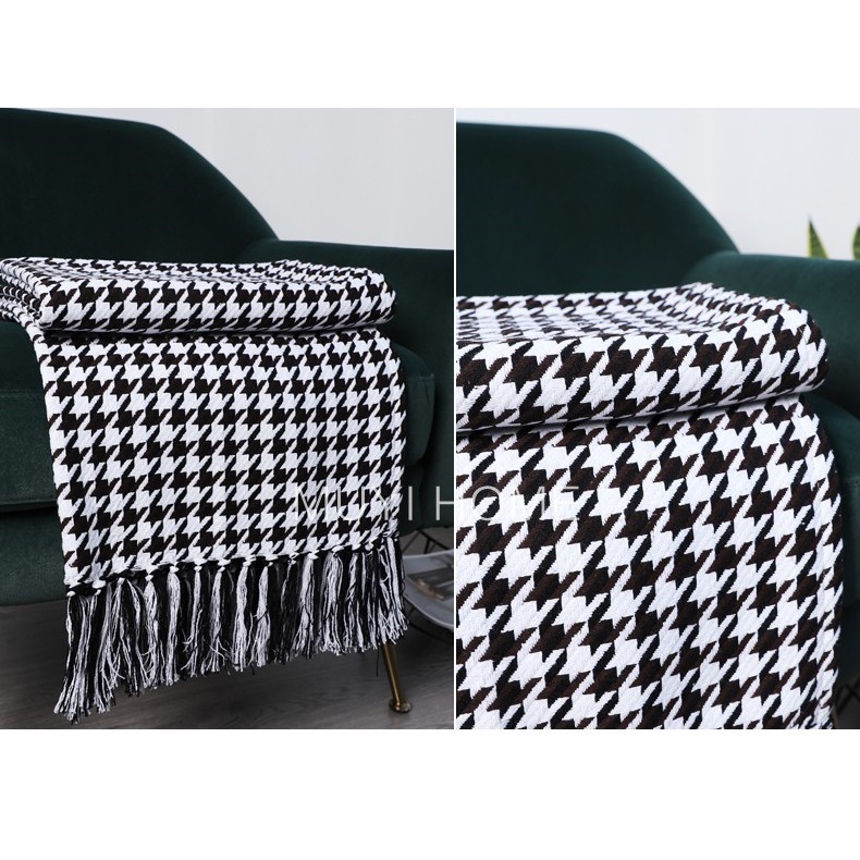 THẢM LEN ZICZAC TRANG TRÍ SOFA/ THẢM TRANG TRÍ