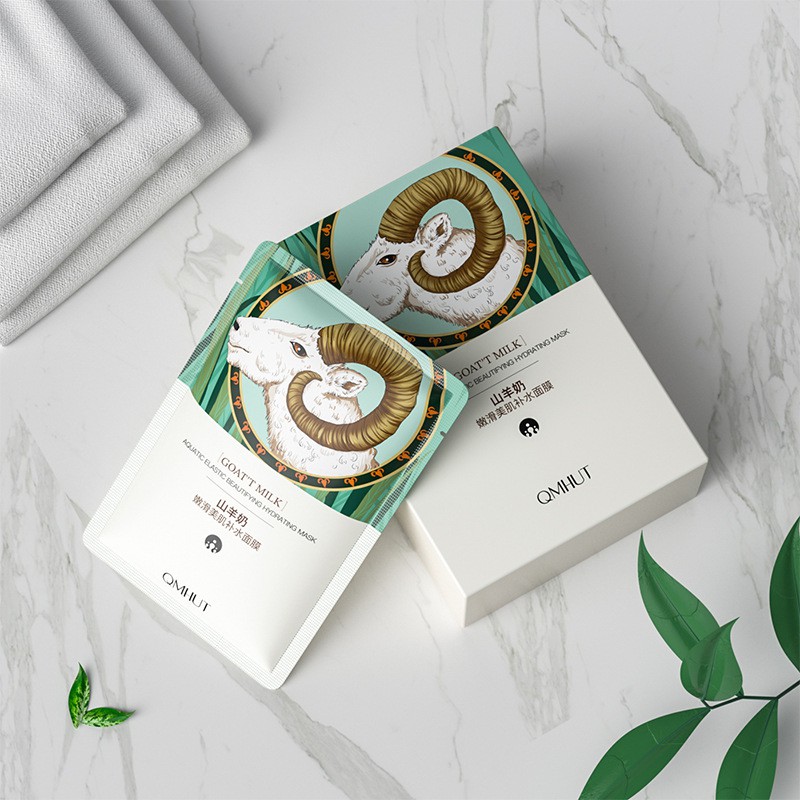 Mặt nạ ngủ sữa dê QMHUT giữ ẩm làm trắng da mặt nạ loại bỏ mụn đầu đen hàng nội địa Trung Quốc | BigBuy360 - bigbuy360.vn