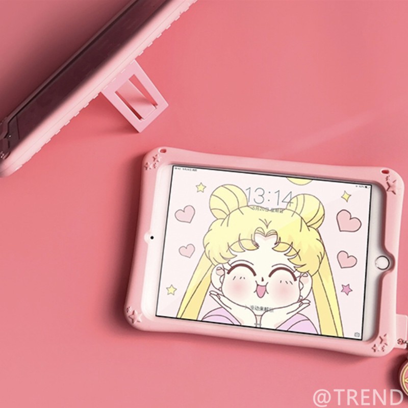 Ốp Lưng Silicone Họa Tiết Thủy Thủ Mặt Trăng Thời Trang Cho Ipad Air 1 2 3 Mini 4 5 Pro 2017 2018 2019 2020 | BigBuy360 - bigbuy360.vn