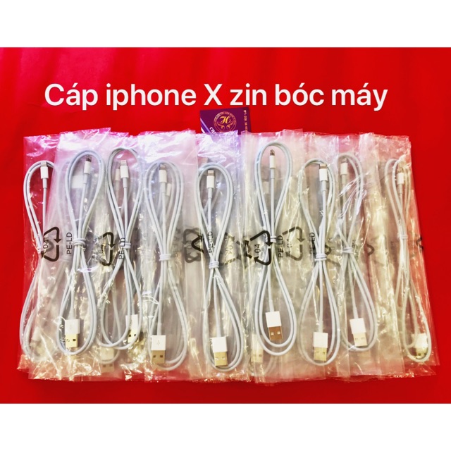 Cáp iPhone X Zin theo máy