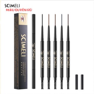 Chì Kẻ Chân Mày Scimeli Màu Sắc Quyến Rũ Siêu Mịn Không Thấm Nước Và Mồ Hôi Hai Đầu Làm Đẹp